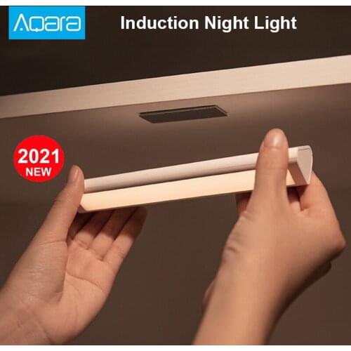Aqara Induction LED Night Light Magnetic Installation with Human Body Light Sensor 2 Level Brightness 3200K Color Temperature