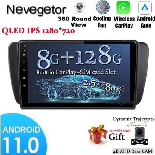 For Seat Ibiza 6j 2009-2013 9" Car Radio Multimedia Player Android Navigation GPS 2 Din Autoradio Headunit with Frame