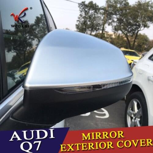 Car styling Matte Chrome mirror anti-rub scratch bumper strip upgrade the highlight decorative cover shell For Audi Q7 2016-2018
