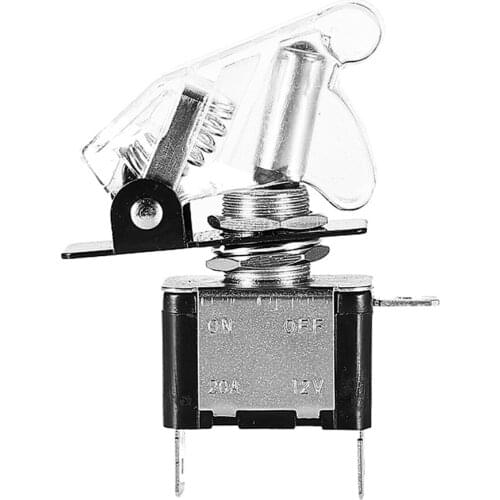 DC 12V 20A Car Auto Green LED Light Toggle Rocker Switch SPST