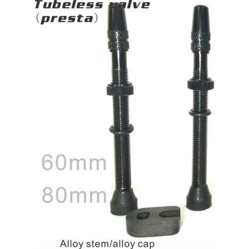 Road Bike Mtb Bicyle Tubeless Tire Valve 60mm 80mm Presta Alloy materials Andonized Brass Core