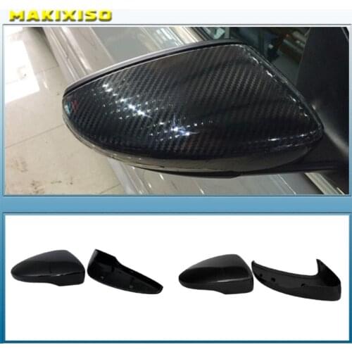 Side Mirror Cover Caps for Volkswagen Golf 6 GTI 7 MK7 R for MK6 Scirocco (Carbon Look) Passat B7 B8 Polo 6R 6C MK5 PLUS