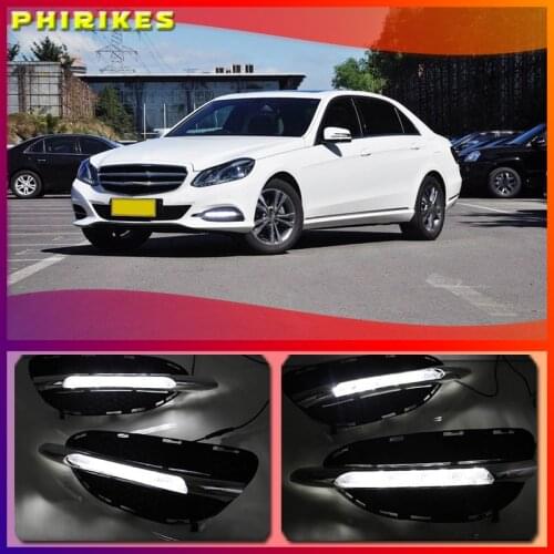 1 Set DRL Daytime Running Lights Turn Yellow Signal Light For Mercedes Benz W212 E Class E180 E200 E260 E320 2014 2015