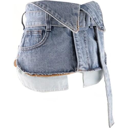 EUROPEAN Street Vintage Denim Fabric Waistband Super Wide Adjustbale Large Size Shirt Dress Cestus Cinch Slim Corset Cummerbund