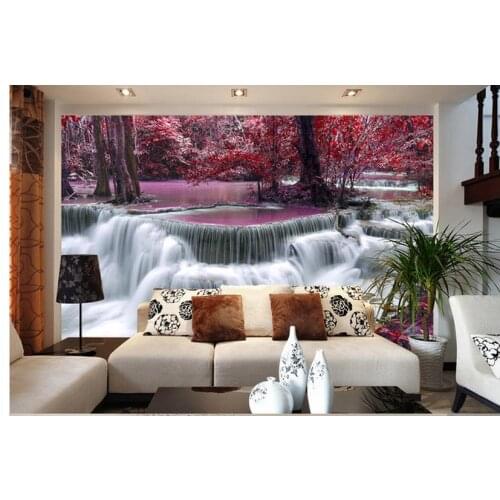 Custom photo wallpaper 3d mural beauty Idyllic landscape stream water 3D landscape bedroom background wall painting wall papers