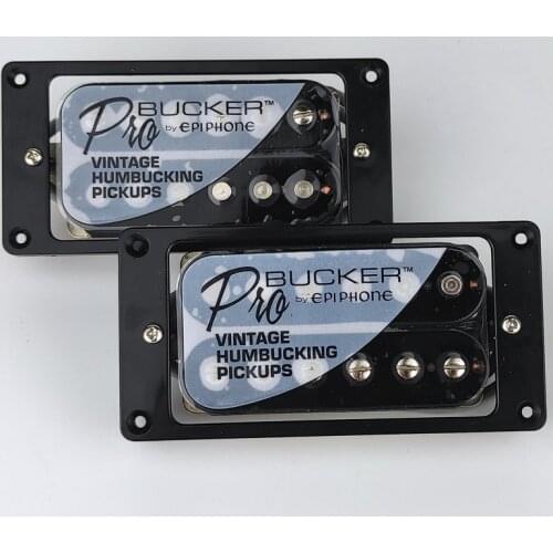 LP standard Pro bucker N and B guitar pickup black double row open EPI pickup 5-wire cut single With black border