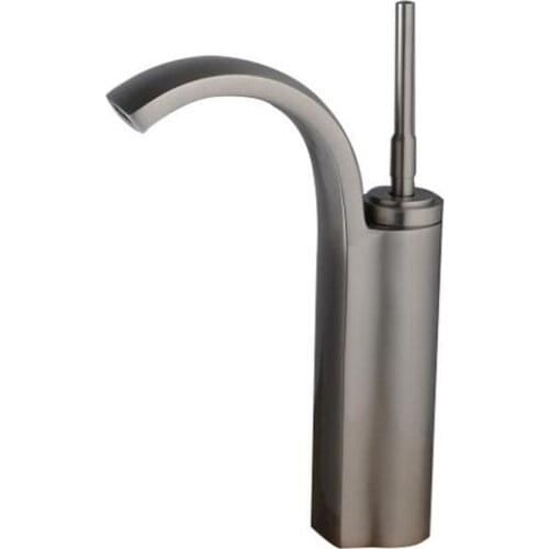 Bathroom brass basin faucet single hole, Nickel Brushed wash basin faucet mixer with pull out,Copper sink basin faucet water tap