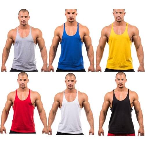 Bodybuilding Brand Tank Top Men Stringer Tank Top Fitness Singlet Sleeveless Shirt Workout Man Undershirt Clothing