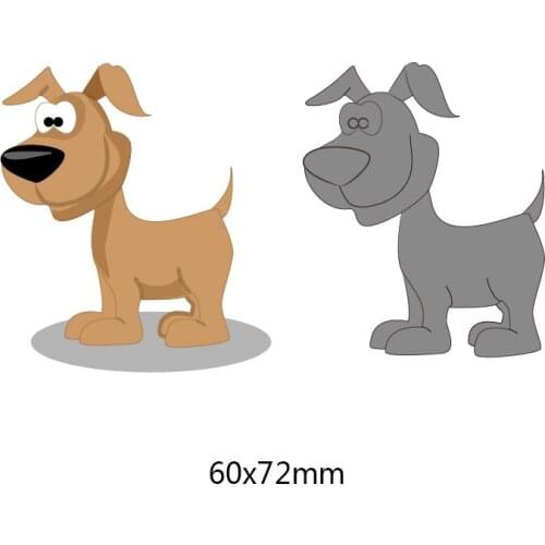 Cute Dogs Animal Metal Cutting Dies for DIY Scrapbooking Embossing Paper Cut Creative Album Animal Stamps Dies