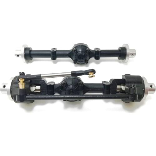 Upgrade Plastic Front/Rear Bridge Axle Set For WPL C14/C24 JJRC B14/B24 RC Truck RC Car Parts