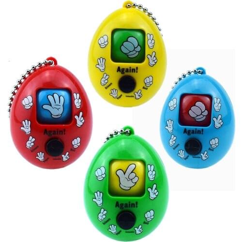 Peculiar Plastic Stone Scissors Cloth The Finger-guessing Game One Press On Meeting Face Toys The Finger-guessing Game Egg