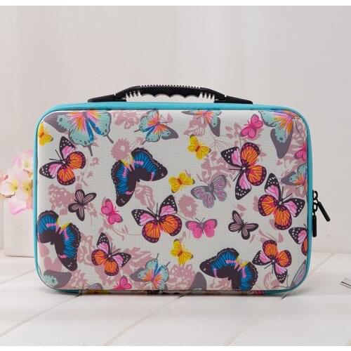 New 60 Bottles Diamond Painting Accessories Container Storage Bag Boxes Carry Case 5D Butterfly Diamond Embroidery Tools Handbag