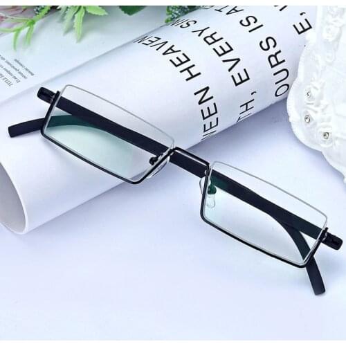 Men Fashion Comfy Light Half Frame Reading Glasses TR90 Resin Foldable Presbyopic Glasses Unisex for Women