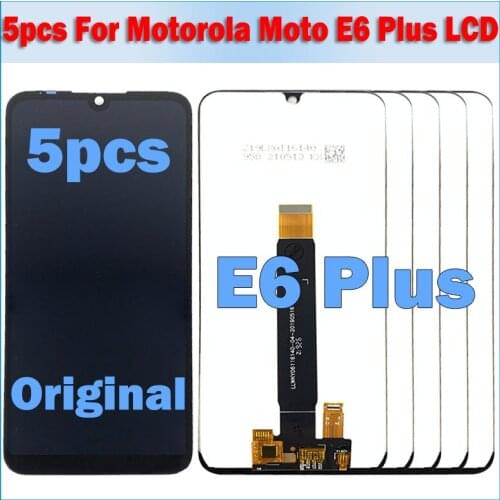 5 Piece/lot Original lcd For Moto E6 Plus LCD Display Tocth Touch Screen Digitizer Assembly For Moto E6 Plus Display PAGA0004