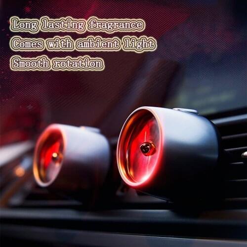 1 PCS Car Perfume Diffuser Air Freshener LED Light Air Vent Outlet Clip Automobiles Decor Propeller Fragrance Smell Ornament
