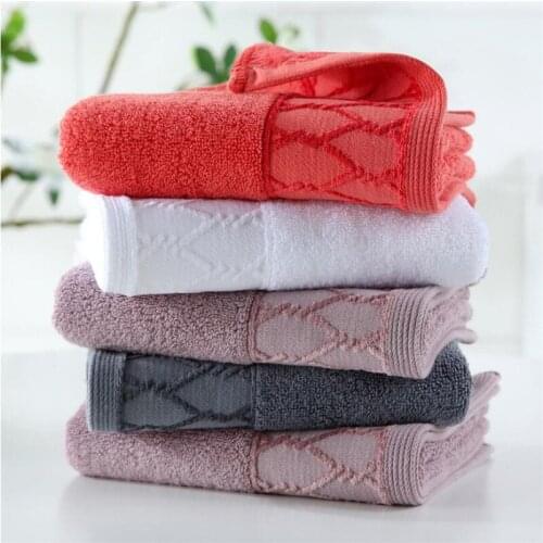 2PCS 34x76cm Cotton Hand Towel Plain Terry Cotton Hand Bathing Room Hand Towel Home Hotel Cotton Face Towel 8 Colors
