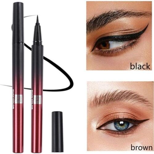 Professional Waterproof Liquid Eyeliner Quick-drying black brown Beauty Cat Style Long-lasting Eye Liner Pen Pencil Cosmetics