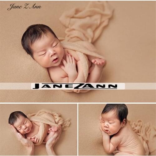 Jane Z Ann yarn Knitted thin Solid Color Wrap Newborns Photography Prop 40x160cm