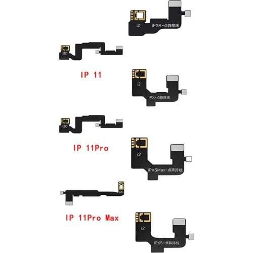 I2C Dot Matrix Cable For Phone X XS XR XS MAX 11 11 Pro 11 Pro Max 12 12 Pro Max Dot Projector Read Write Dot Matrix Face ID