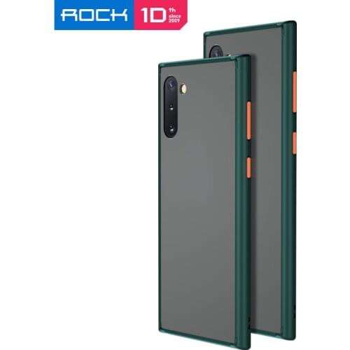 For Samsung Galaxy Note 10 Plus Case ROCK Ultra Thin Slim Clear PC+TPU Silicone Hybrid Phone Cases Matte PC Case