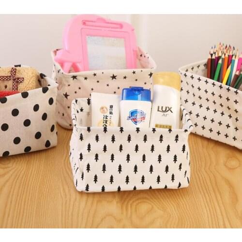 Waterproof Storage Basket Organizer Box Sundries Bag Cabinet Underwear Storage Bag Folding Home Desktop