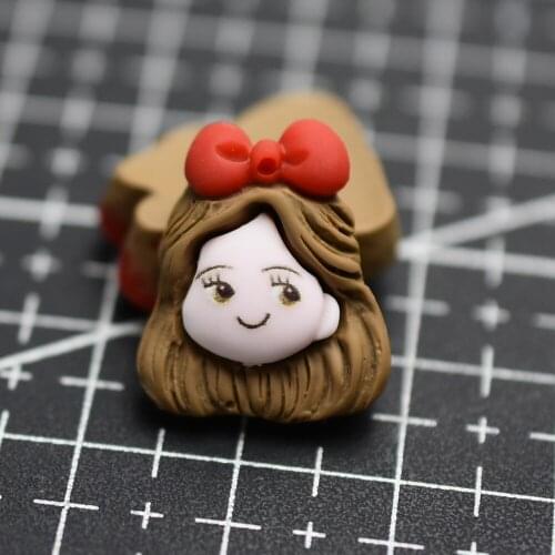 1pcs/lot resin flat back Simulation bow girl princess 19mm Cabochons Scrapbooking Hair Bow Center DIY Christmas decration