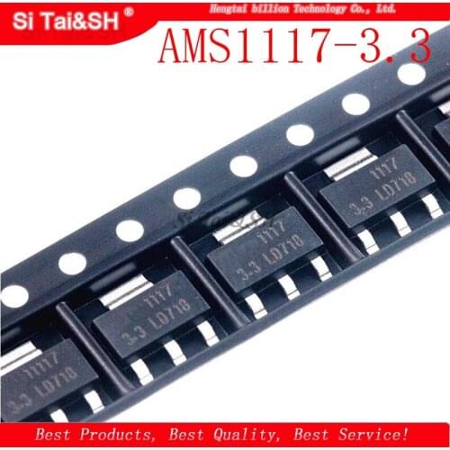 100pcs/lot Original AMS1117-3.3 AMS1117-3.3V AMS1117 LM1117 1117 Voltage Regulator We only provide good quality