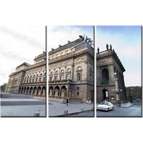 3 pieces canvas painting Building landscape canvas poster print for living room home decoration no frame