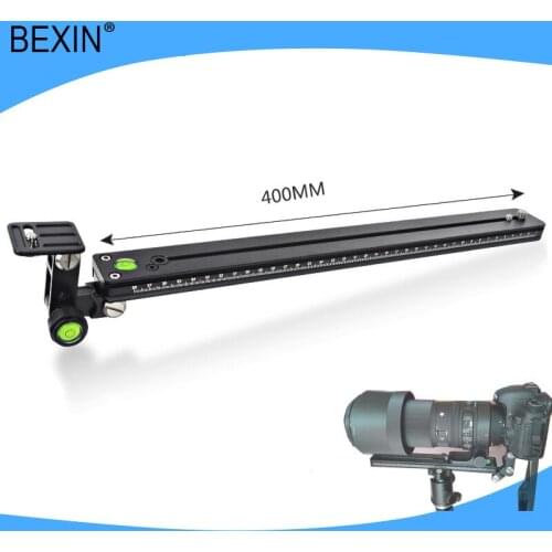 400mm Long Quick Release Plate Lens Bracket Kit for Camera Bird Watching Lengthened Quick Release Plate Long Nodal Slide Rail