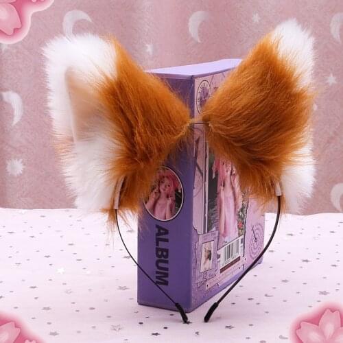 Ears on The Head Cosplay Plush Cat Ears Fox Ears Three-dimensional Lolita Anime Ears Anime Accessories Halloween Accessories
