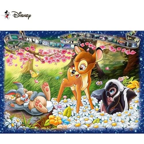 Disney Diy 5d Diamond Painting "Cartoon Bambi" Cross Stitch Square Round Diamond Embroidery Handwork Rhinestone Art A30423