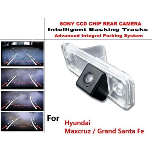 For Hyundai Maxcruz / Grand Santa Fe CCD Car Backup Parking Camera Intelligent Tracks Dynamic Guidance Rear View Camera