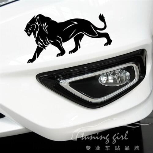Car Stickers Lions Running Animals Creative Decals For Tail Windshield Vinyls Auto Tuning Styling Duad 19x10cm 25x13cm D10