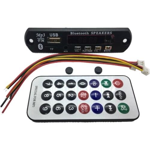 Wireless Bluetooth 12V MP3 WMA Decoder Board Audio Module USB TF Radio For Car accessories