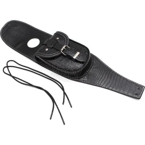 Motorcycle Black Leather Oil Fuel Tank Bag Chap Cover Panel Pad Bib Bra Bags For Harley Sportster 48 883 1200 XL