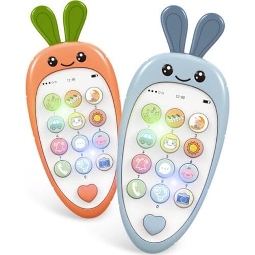 Baby Phone Toys Bilingual Telephone Teether Music Voice Toy Early Educational Learning Machine Electronic Children Gift Baby Toy
