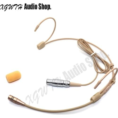 Dual Ear Hook Hypercardioid Mic Head Condenser Headset Microphone for AKG Samson Wireeless Headworn Mini TA3F XLR 3Pin