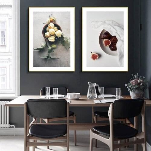Food and Drink Canvas Painting Kitchen Poster Fruit Print Vegetable Wall Art Decoration Picture Dinging Room Restaurant Decor
