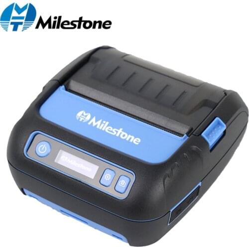 Milestone Thermal Printer Label Receipt Printer 80mm Portable Mini Mobile Printer Bluetooth Label Maker Support POS Android IOS