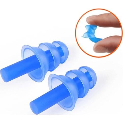 Reusable Soft Silicone Swimming Ear+Nose Clip Comfortable Diving Surfing Swim Nose Clips For Adults Children