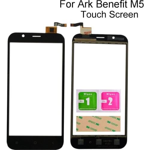 Mobile Phone Touch For Ark Benefit M5 Touch Screen Digitizer Panel Front Outer Front Glass Sensor Lens Tools Adhesive Wipes