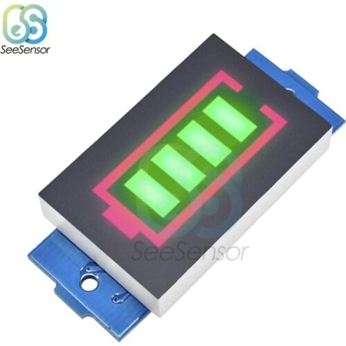 6S 7S Series Li-po Li-ion Lithium Battery Capacity Indicator Module Green Display Board Panel Battery Power Tester