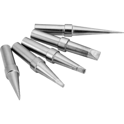 5pcs Pure Copper Soldering Iron Tip Lead-free ETA ETB ETD ETS ETT for Weller WESD51 WESD50 WCC100 Soldering Rework Station