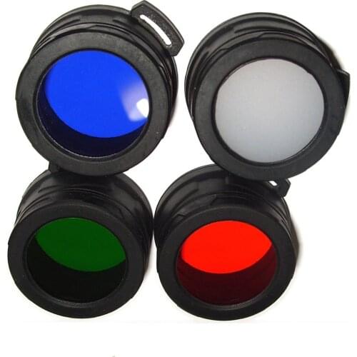 Nitecore NFR40 NFG40 NFB40 NFD40 RGB Torch Filter Diffused Mineral Coated Glass Len Flashlight with Head of 40mm Accessories EA4