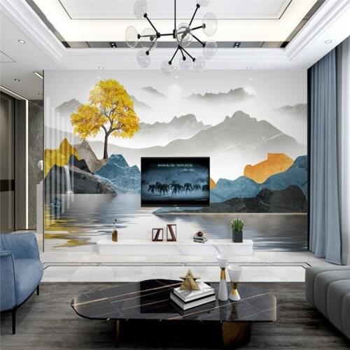 Beibehang Custom Chinese stone pattern wall paper landscape Background Home Decoration Wallpapers for Living Room Bedroom