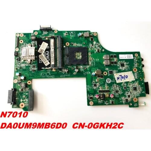 Original for DELL N7010 laptop motherboard N7010 DA0UM9MB6D0 CN-0GKH2C tested good free shipping connectors