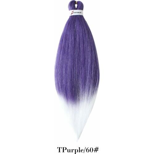 Prettyplus Pre Stretched Braiding Hair Extensions Easy Crochet Braid Hair Bundle Yaki Straight Ombre Synthetic Jumbo Box Braids