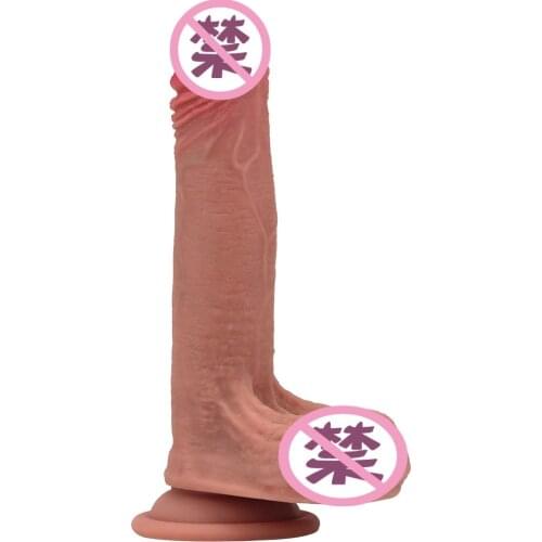 Skin Feeling Realistic Dildo Soft Silicone Big Penis with Suction Cup G-Spot Vibrator Sex Toys for Women Female Masturbation
