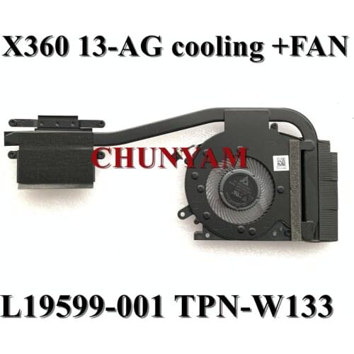 Brand New Original TPN-W133 For HP X360 13-AG cooling Heatsink Fan L19599-001 100%Tested