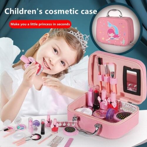 Super Dazzling Childrens Cosmetic Toys Makeup Toys for Girls Parent-child Interaction Cultivate Elegance Play House Gifts